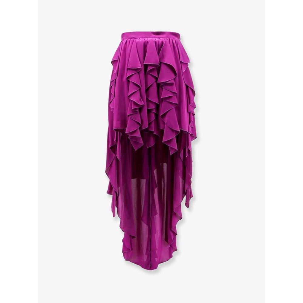 Actualee Women Satin Ruffled Skirt
